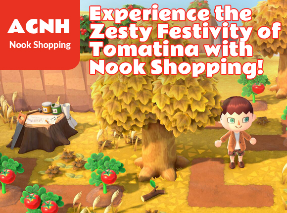 Experience the Zesty Festivity of Tomatina with Nook Shopping!